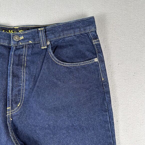 Dr Marten Air Wair Relaxed Fit Jeans Men’s 36x32 Dark Wash Blue Denim‎ Pants - Picture 2 of 16